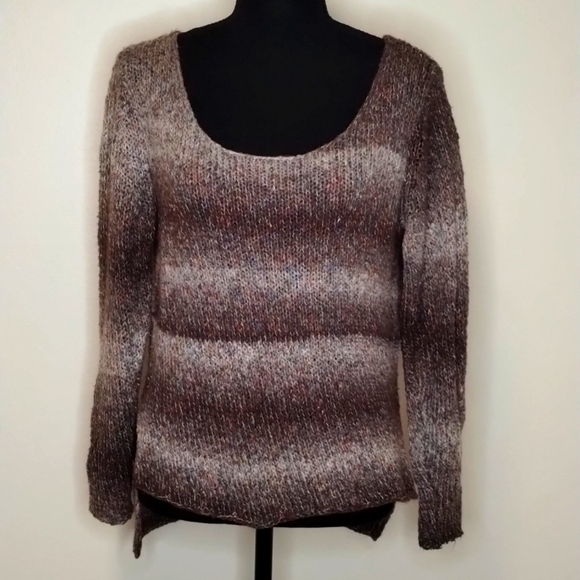 Nasty Gal multicolored scoop neck pullover sweater Sz XS gorgeous colors - Picture 1 of 13